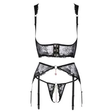 Straps-Set Ouvert mit Pailletten Straps-Set Ouvert mit Pailletten