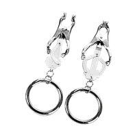 Nippelklemmen mit Ringen, 1 Paar Nippelklemmen mit Ringen, 1 Paar