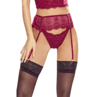 Spitzenstrapsgürtel in beere Spitzenstrapsgürtel in beere