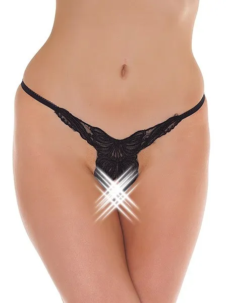 Ouvert-Ministring: Butterfly, schwarz (One Size) Ouvert-Ministring: Butterfly, schwarz (One Size)