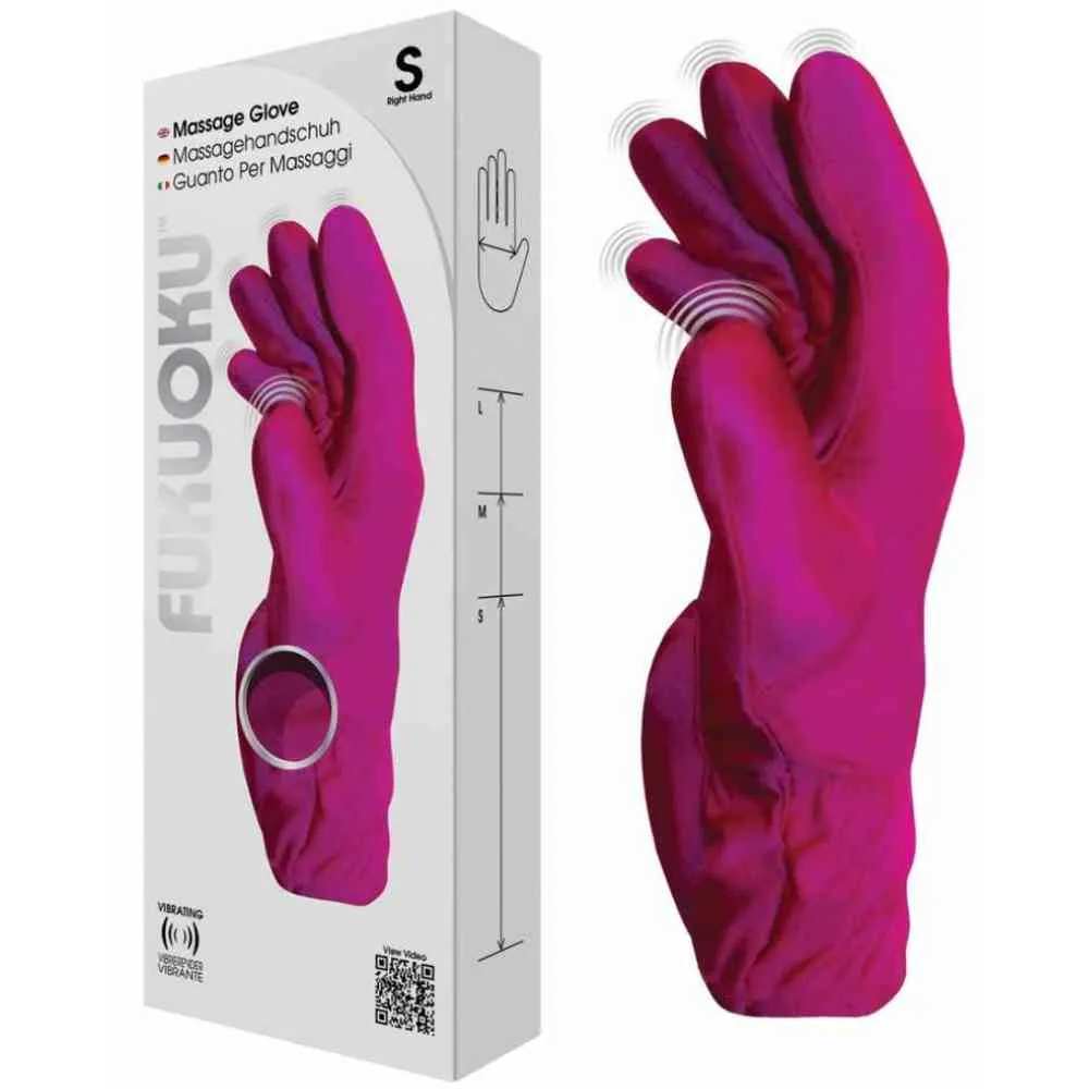 Massage Handschuh mit Vibration – Bild 3