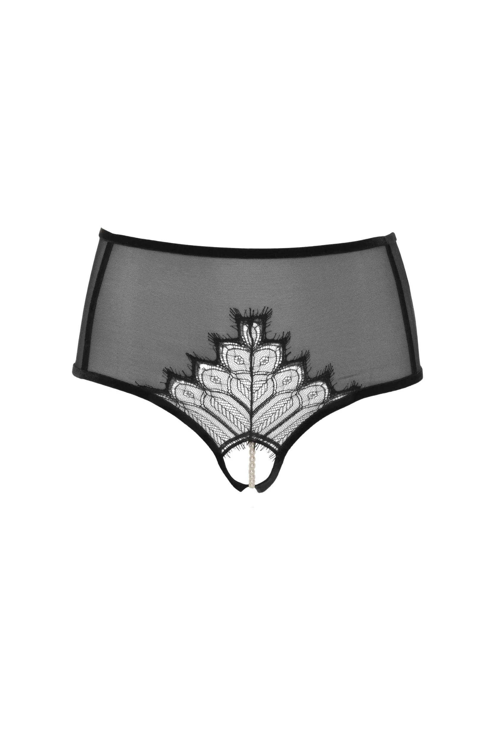 Bracli - Kyoto Hochtaillierter Perlen-Tanga - Luxus-Dessous Größe L – Bild 2