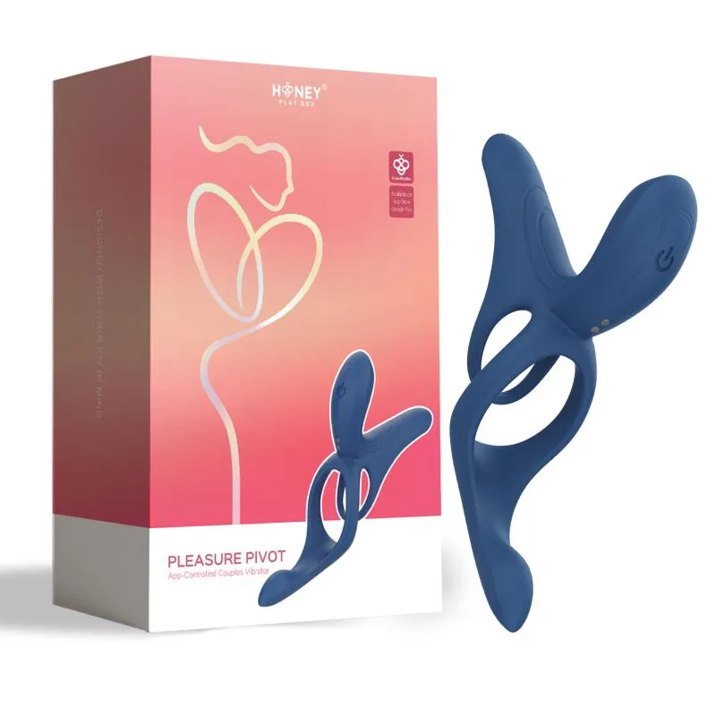 HoneyPlayBox - Pleasure Pivot App-gesteuerter Vibrator für Paare Blau – Bild 3