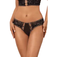 String mit Riemchen schwarz gold String mit Riemchen schwarz gold