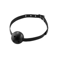 Knebelball mit schmalem Ledergurt Knebelball mit schmalem Ledergurt