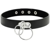 Handgefertigter Choker mit doppeltem Ring Handgefertigter Choker mit doppeltem Ring