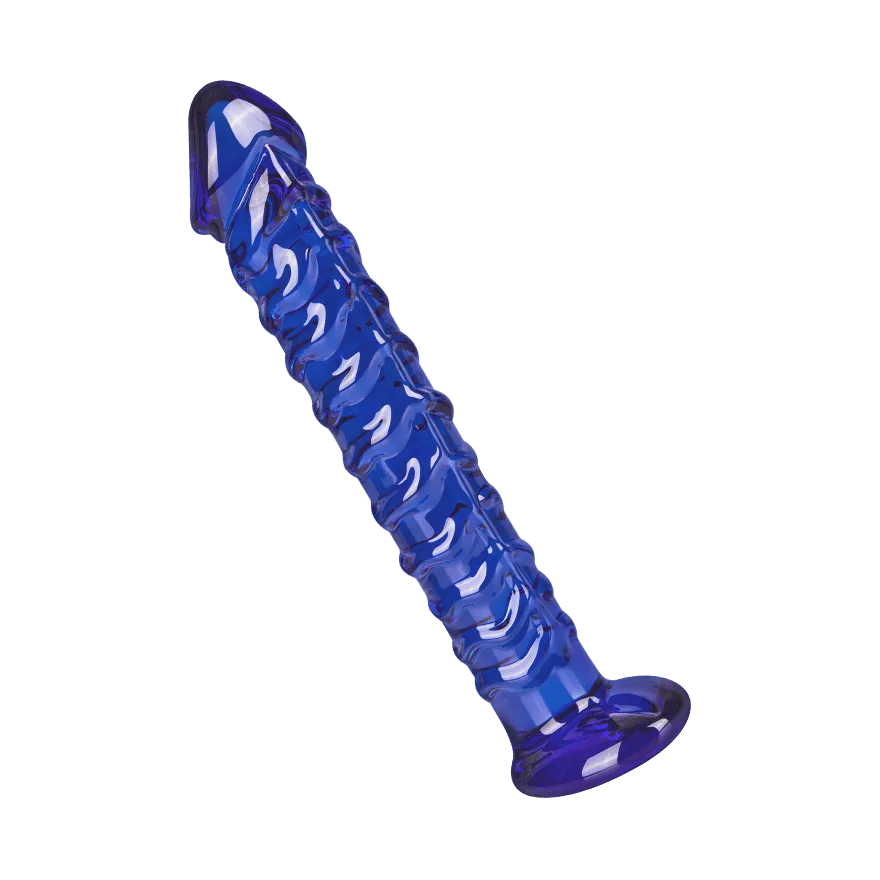 Glasdildo mit zarter Aderung, 17,5 cm Glasdildo mit zarter Aderung, 17,5 cm