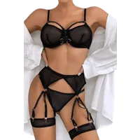 4tlg. Lingerie Set black 4tlg. Lingerie Set black
