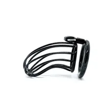Black Label Stainless Steel Black Chastity Outlined: Edelstahl-Peniskäfig, sc... (50mm) Black Label Stainless Steel Black Chastity Outlined: Edelstahl-Peniskäfig, sc... (50mm)