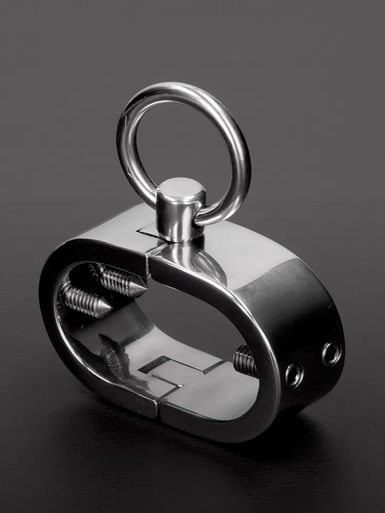 Triune Oval Kalis Teeth Testicle Bracelet: Edelstahl-Hodenstretcher mit Spikes Triune Oval Kalis Teeth Testicle Bracelet: Edelstahl-Hodenstretcher mit Spikes