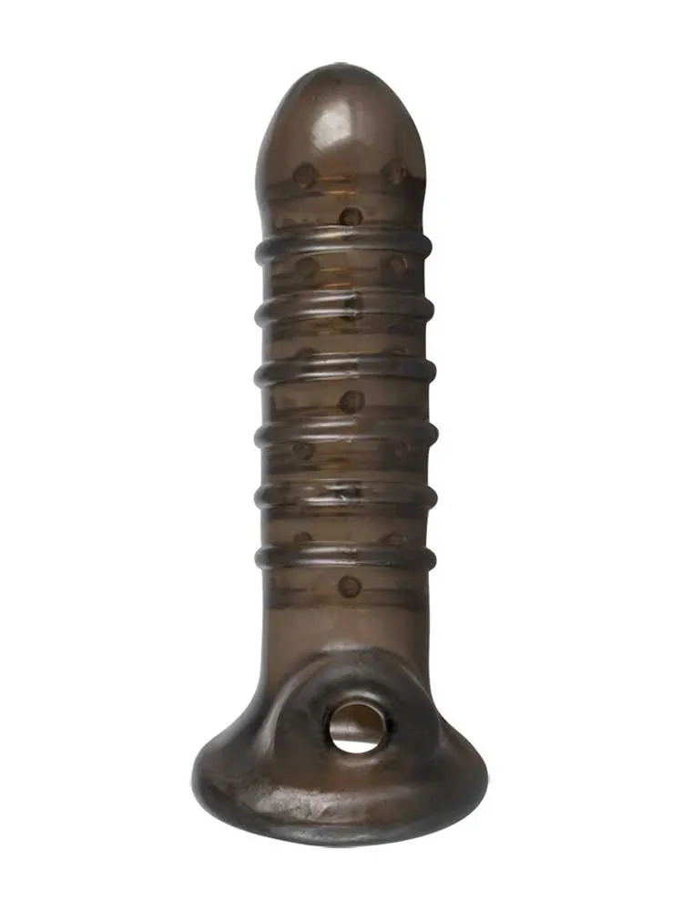 Rebel Dick & Ball Sleeve: Penishülle mit Hodenring, schwarz Rebel Dick & Ball Sleeve: Penishülle mit Hodenring, schwarz