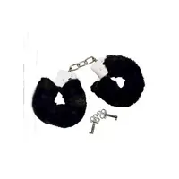 Bad Kitty Plüschhandschellen, schwarz Bad Kitty Plüschhandschellen, schwarz