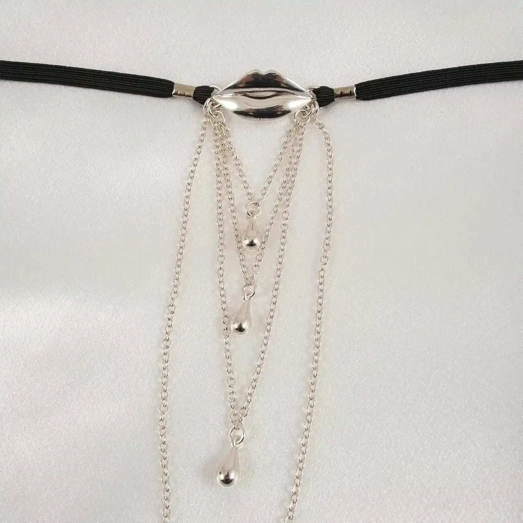 Sylvie Monthulé - G-String Kiss Me | Silber Größe 48 – Bild 2