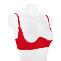 Zarte Büstenhebe mit Wimpernspitze, 1/4 Cup Zarte Büstenhebe mit Wimpernspitze, 1/4 Cup