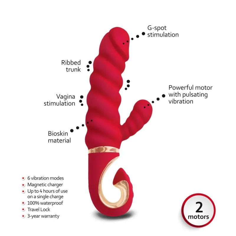 G-Vibe – GCANDY MINI Dual Motor Vibrator – Rot – Bild 5
