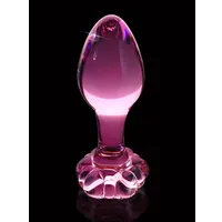 Icicles No. 48: Glas-Analplug, pink Icicles No. 48: Glas-Analplug, pink