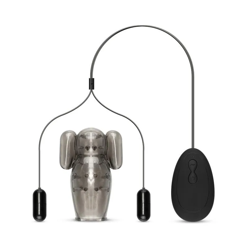 Vibratorische Penis-Hülle mit Fernbedienung - Groß – Bild 2