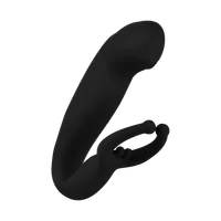 Analvibrator mit Penisring, 13 cm Analvibrator mit Penisring, 13 cm