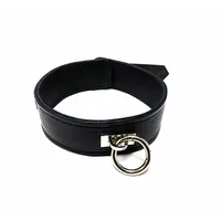 Leather Plain Collars Black Leather Plain Collars Black
