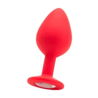 Ouch! Large Diamond Butt Plug: Analplug mit Kristall, rot Ouch! Large Diamond Butt Plug: Analplug mit Kristall, rot