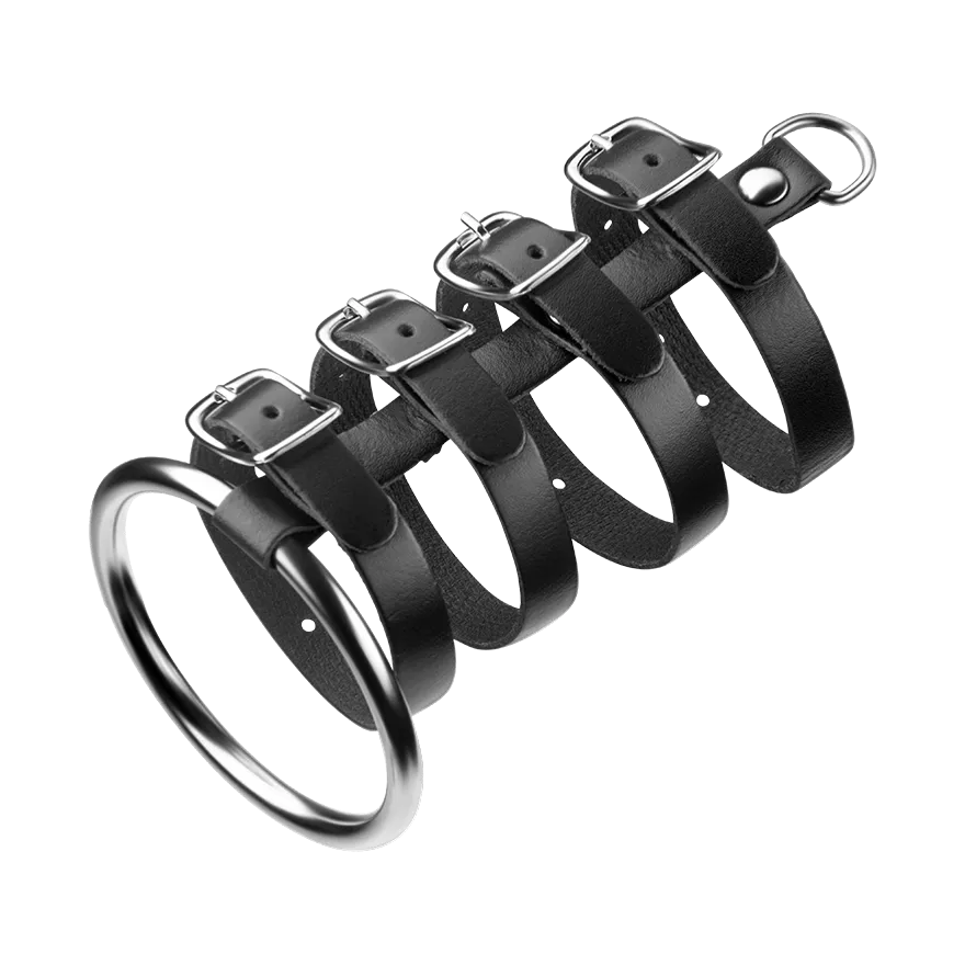 Penisring mit Gurten, 5 cm Penisring mit Gurten, 5 cm