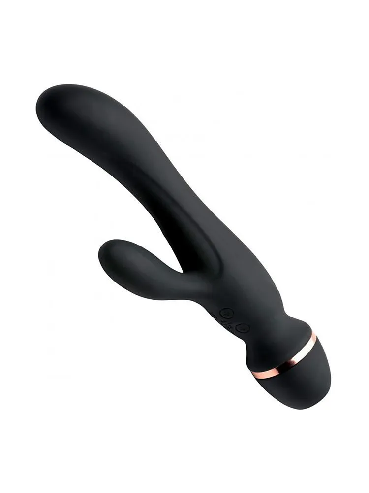 Shegasm Supreme 3-in-1: saugender Bunnyvibrator, schwarz Shegasm Supreme 3-in-1: saugender Bunnyvibrator, schwarz
