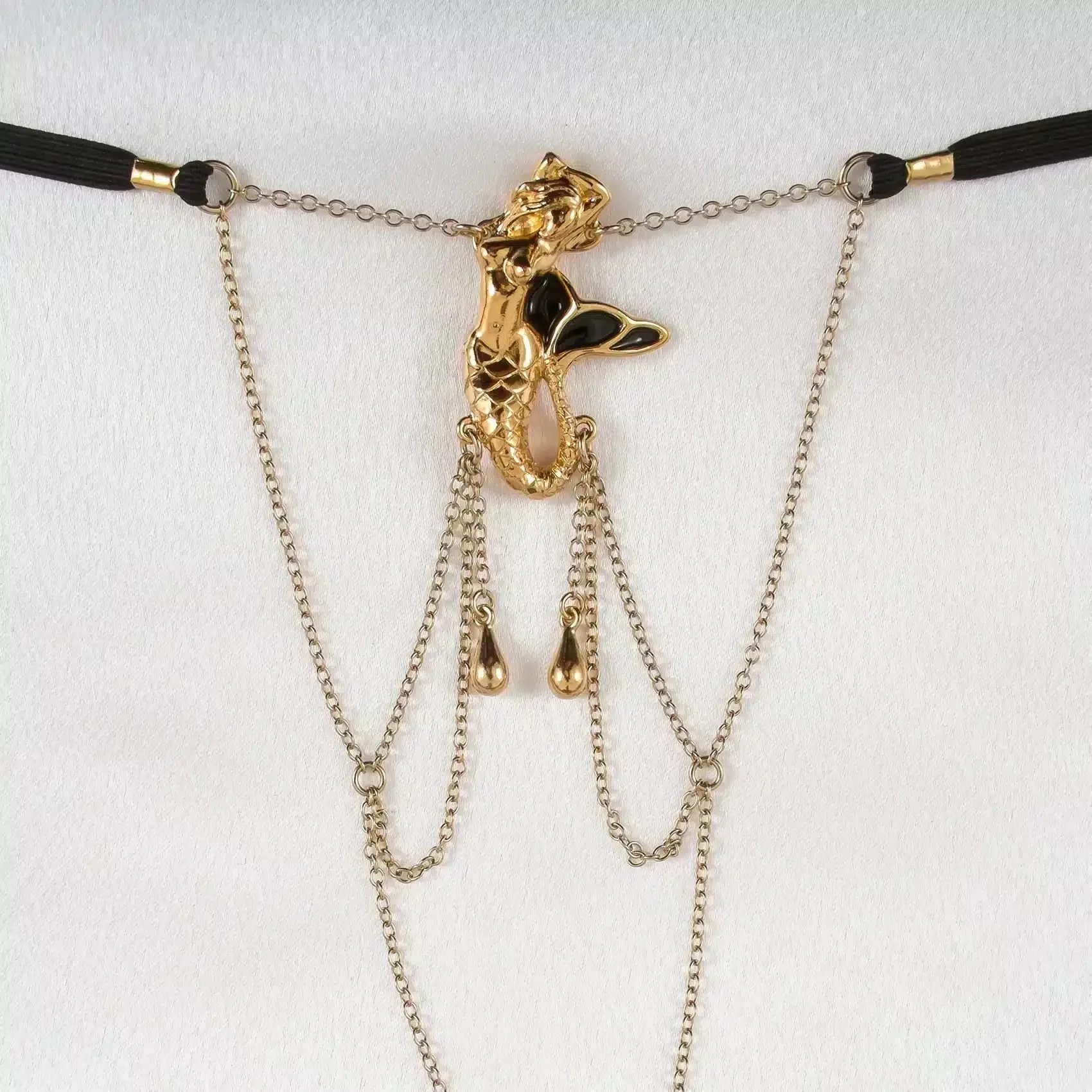 Sylvie Monthulé - G-String Lied der Meerjungfrau | Gold Größe 52 – Bild 2