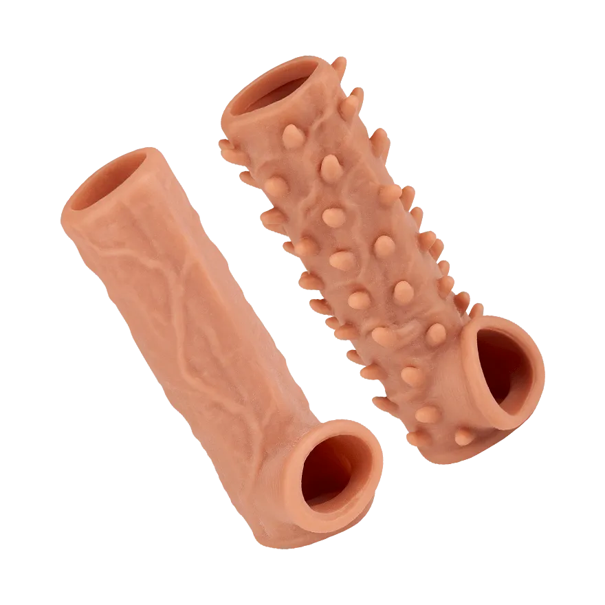 Penishüllen-Set mit Struktur, 2 Teile Penishüllen-Set mit Struktur, 2 Teile