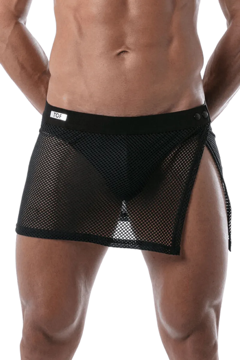 Herrensarong mit Netz schwarz Herrensarong mit Netz schwarz