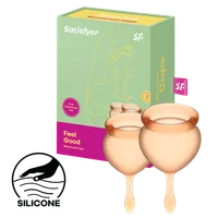 Satisfyer Feel Good - Menstrual Cup Set, 15 & 20 ml Satisfyer Feel Good - Menstrual Cup Set, 15 & 20 ml