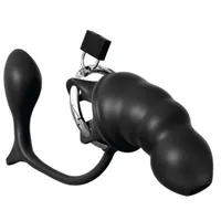 Keuschheitskäfig „Ass-Gasm Cock Blocker“ mit Anal Plug Keuschheitskäfig „Ass-Gasm Cock Blocker“ mit Anal Plug