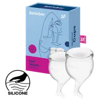 Satisfyer Feel Secure - Menstrual Cup Set, 15 & 20 ml Satisfyer Feel Secure - Menstrual Cup Set, 15 & 20 ml