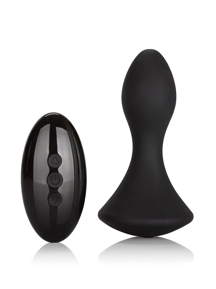 10-Function Anal Climaxer: Vibro-Plug mit Fernbedienung, schwarz 10-Function Anal Climaxer: Vibro-Plug mit Fernbedienung, schwarz