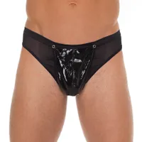 Tanga mit Wet Look-Elementen Tanga mit Wet Look-Elementen
