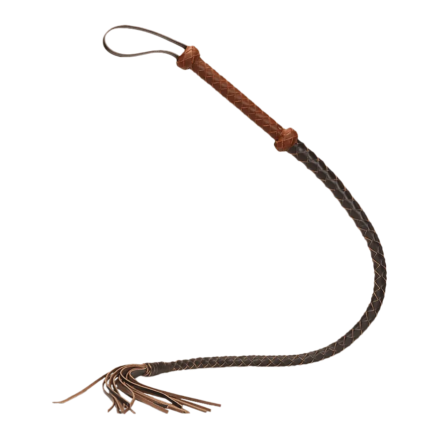 Geflochtene Peitsche aus Reitleder Geflochtene Peitsche aus Reitleder