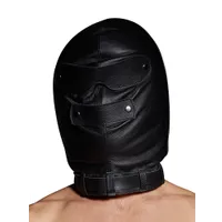 Leder-Isolationsmaske, schwarz Leder-Isolationsmaske, schwarz