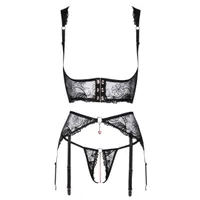 Straps-Set Ouvert mit Pailletten Straps-Set Ouvert mit Pailletten