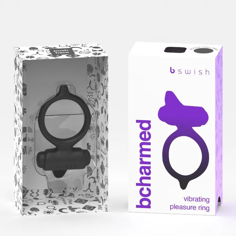 B Swish - Bcharmed Basic Cock Ring - Schwarz – Bild 4