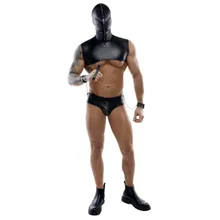 Top plus String mit Handfesseln und Leine Top plus String mit Handfesseln und Leine