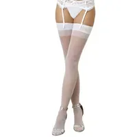 Dreamgirl Straps-Nahtstrümpfe, weiß (Queen Size) Dreamgirl Straps-Nahtstrümpfe, weiß (Queen Size)