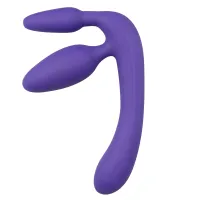 Dreifacher Umschnalldildo in Violett Dreifacher Umschnalldildo in Violett