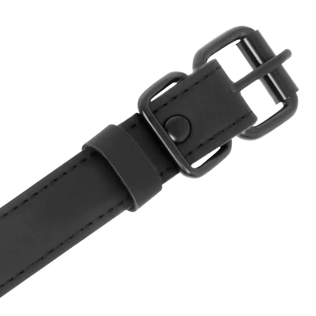 Veganes Lederhalsband mit Nippelklemmen – Bild 4