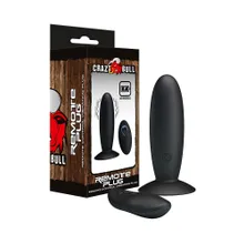 Crazy Bull Remote Plug: Vibro-Plug mit Fernbedienung, schwarz Crazy Bull Remote Plug: Vibro-Plug mit Fernbedienung, schwarz