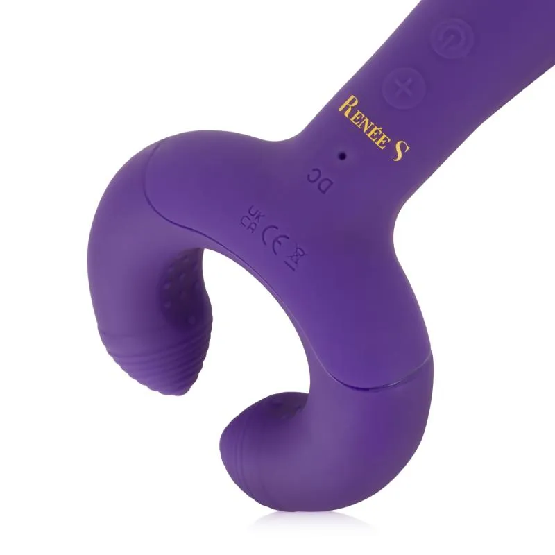 Duo Vibe Paarvibrator - Tiefes Lila – Bild 5