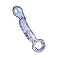 Glasdildo mit Haltering, 16 cm Glasdildo mit Haltering, 16 cm