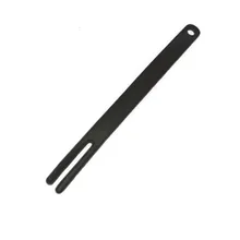 Lederklatsche U-Gabel, schwarz Lederklatsche U-Gabel, schwarz