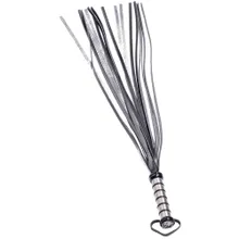 Leder Peitsche mit Alu-Griff Leder Peitsche mit Alu-Griff