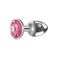 Medium Pink Gem Anal Plug, 8,5 cm Medium Pink Gem Anal Plug, 8,5 cm