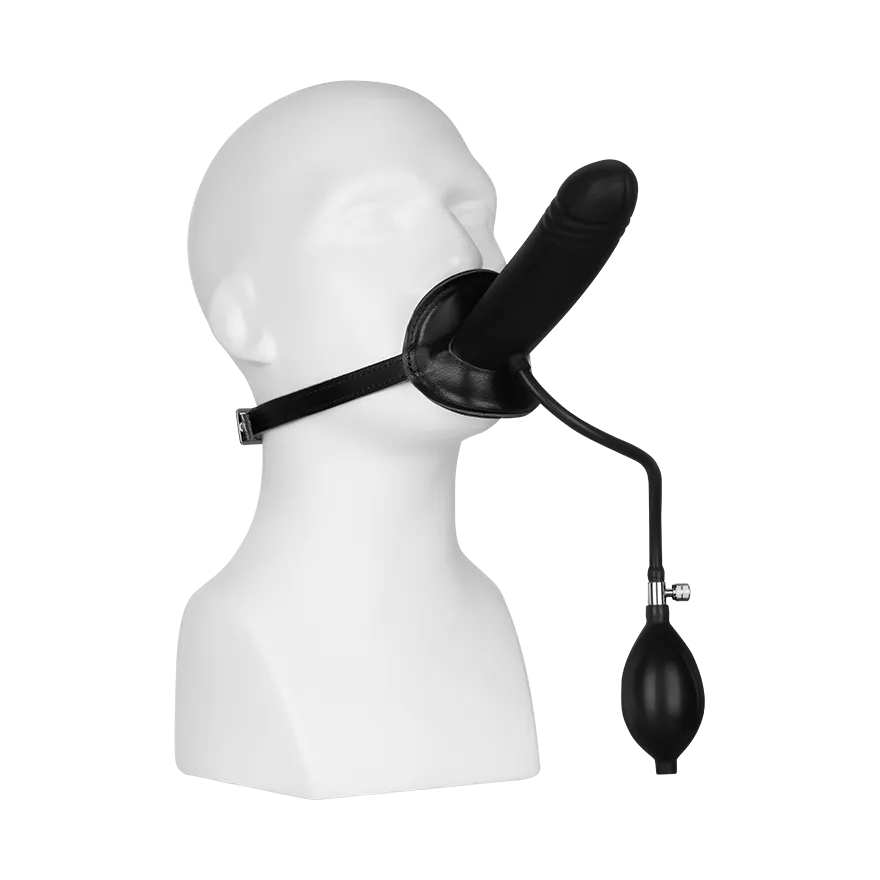 Aufblasbarer Mundknebel mit Dildo Aufblasbarer Mundknebel mit Dildo