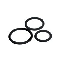 Sexy Circles: Penisringe-Set, schwarz Sexy Circles: Penisringe-Set, schwarz